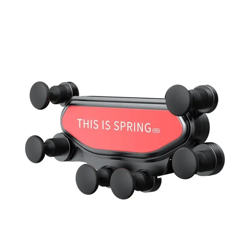 This Is Spring Universal Tyngdekraft Mobilholder til Luftkanalen. Rød.
