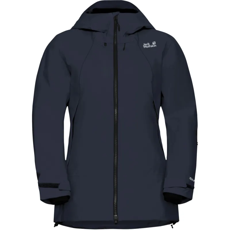 Jack Wolfskin Flowline Pro 2L Ins, skijakke, dame, mørkeblå