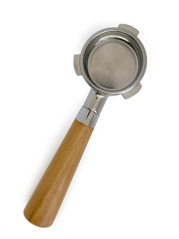 Bundløst portafilter til Sage 54 mm  konisk træhåndtag