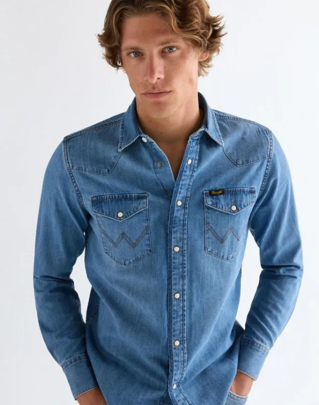 WESTERN_SHIRT MID_LIGHT_WASH