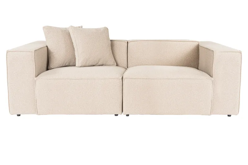 NORDVÄRK Lora 2 pers. sofa - peach stof
