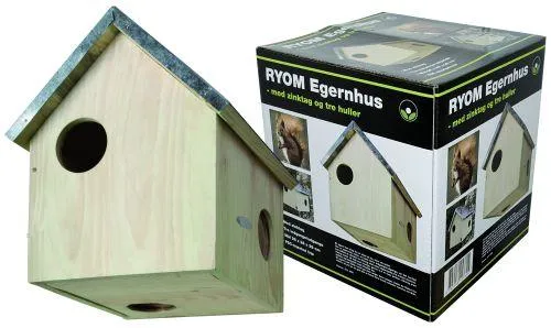 Egernhus med 3 huller