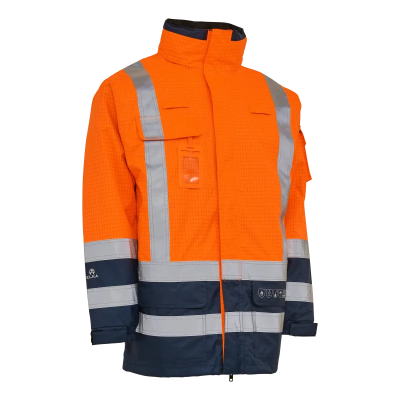 Securetech Multinorm Skaljakke - Fl.orange/Marine - S