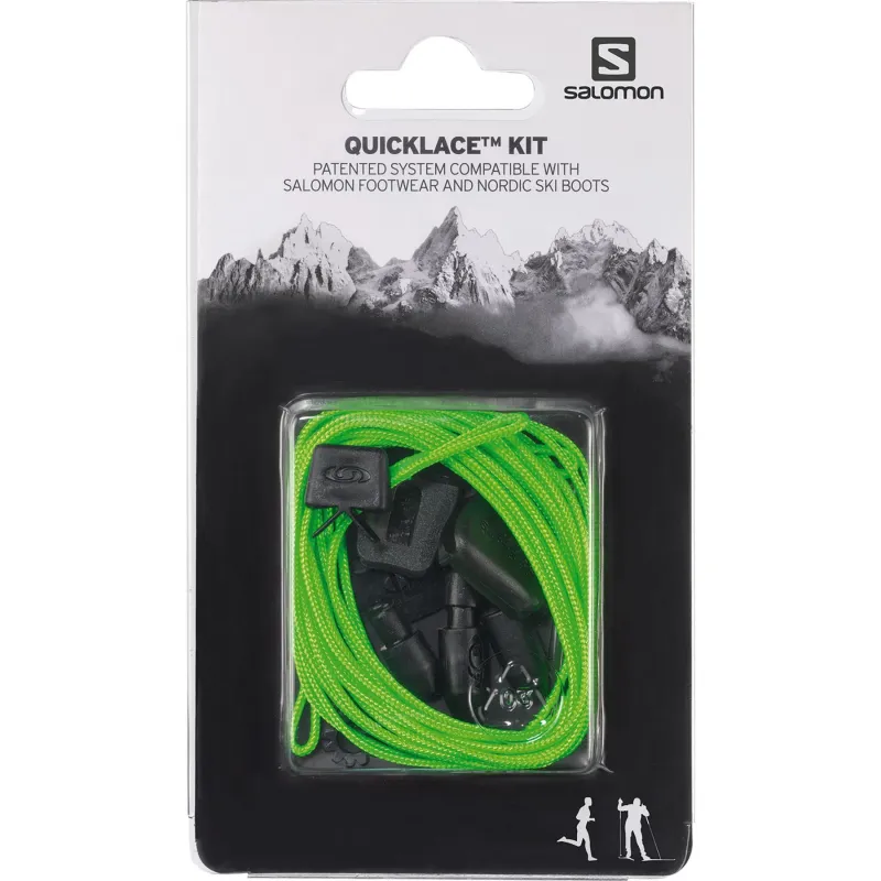 Salomon Quicklace Kit, snørebånd, grøn