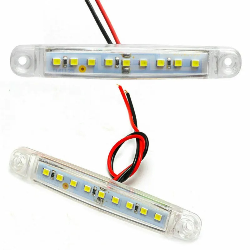 UDSALG - 9 LED markeringslygte, 24v - 10stk - Dinled - Markeringslys