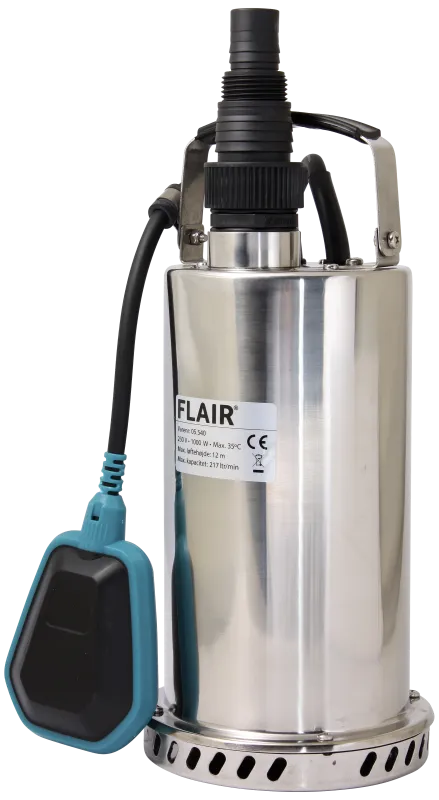 Flair dykpumpe rustfri 1.1/4" 220 l/m 1000W 1000SX