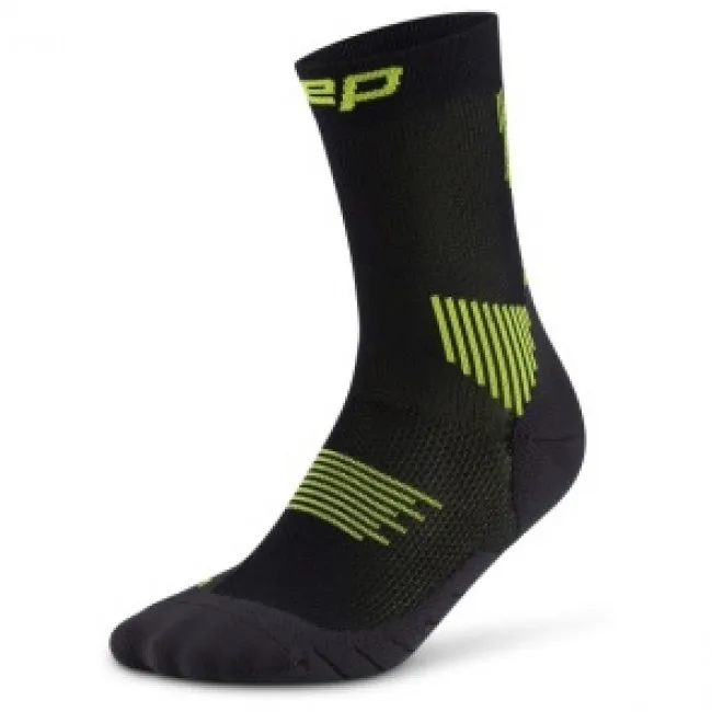 CEP Core Run Socks Mid Cut 5.0, løbestrømper, herre, sort/grøn