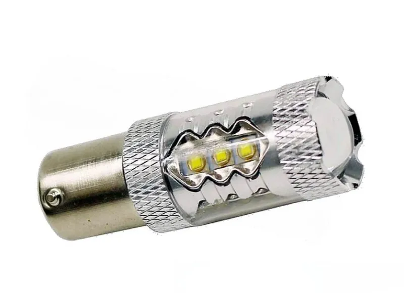 UDSALG - BAU15S LED pære 18 x 5w CREE 12-24 volt - Dinled - Auto pærer