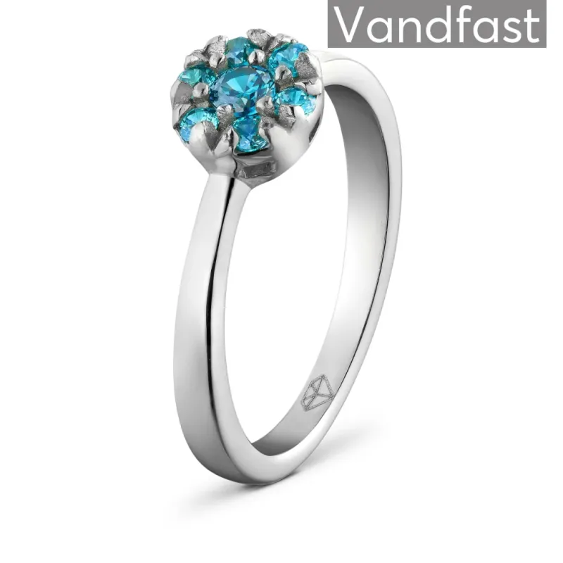 ANNEBRAUNER Flower Blue Ring