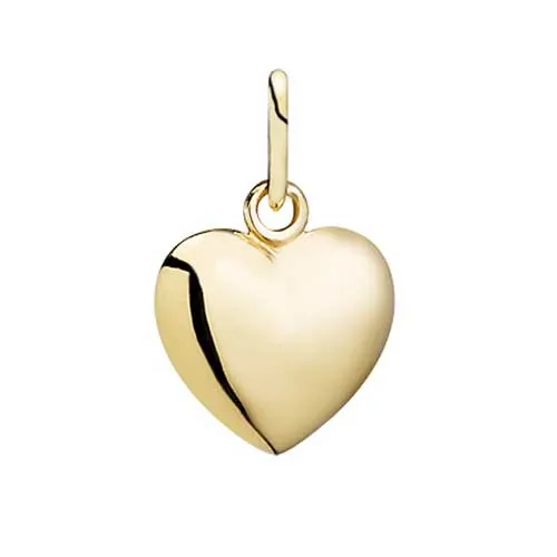 Vedhæng med Hjerte i 14 kt. Guld - 10 x 12 mm