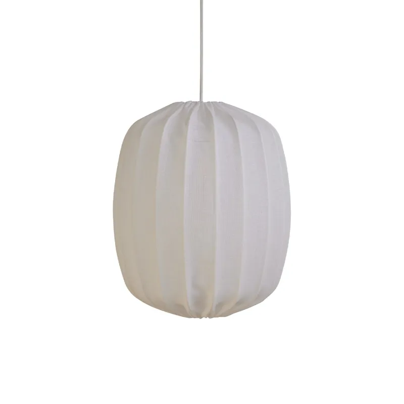 Watt&veke Prisma loftslampe i hør 25 cm, hvid