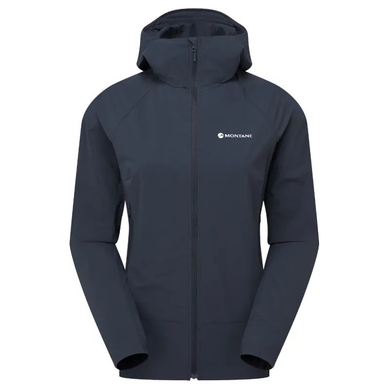 Montane F Tenacity Nano Hoodie, softshelljakke, dame, blå
