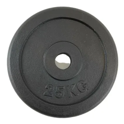 Vægtskive sort metal (50 mm) - 15 kg