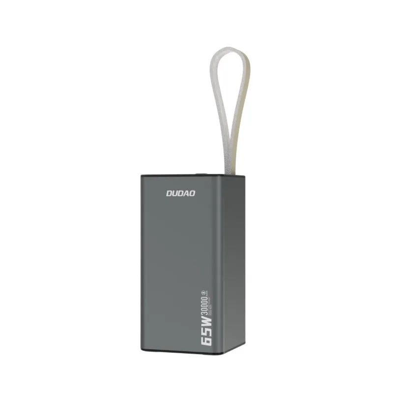 DUDAO K65+ powerbank. 30000mAh - 65 Watt. Sort