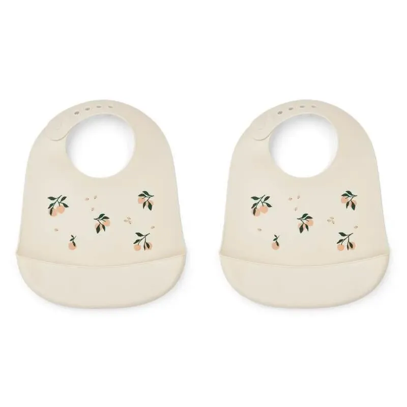 Liewood Tilda Hagesmække - 2-pak - Silikone - Peach/Sea Shell Mix