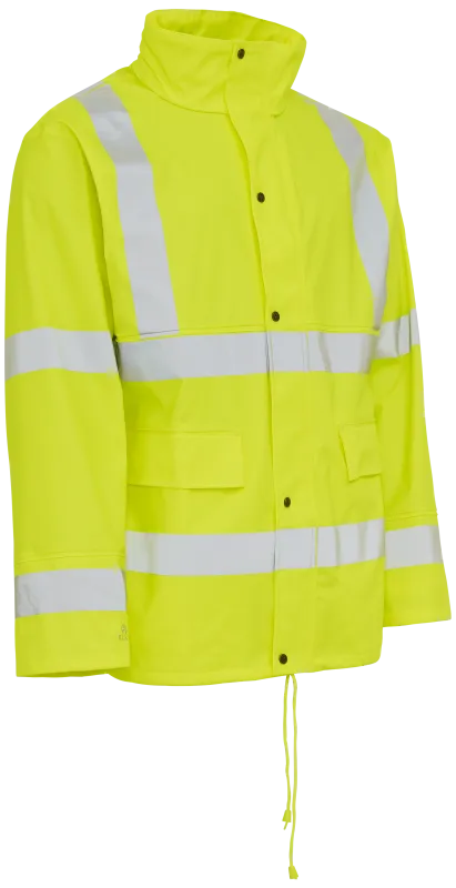 Hi-vis jakke m/refleksstriber 026300R gul Str. 4XL