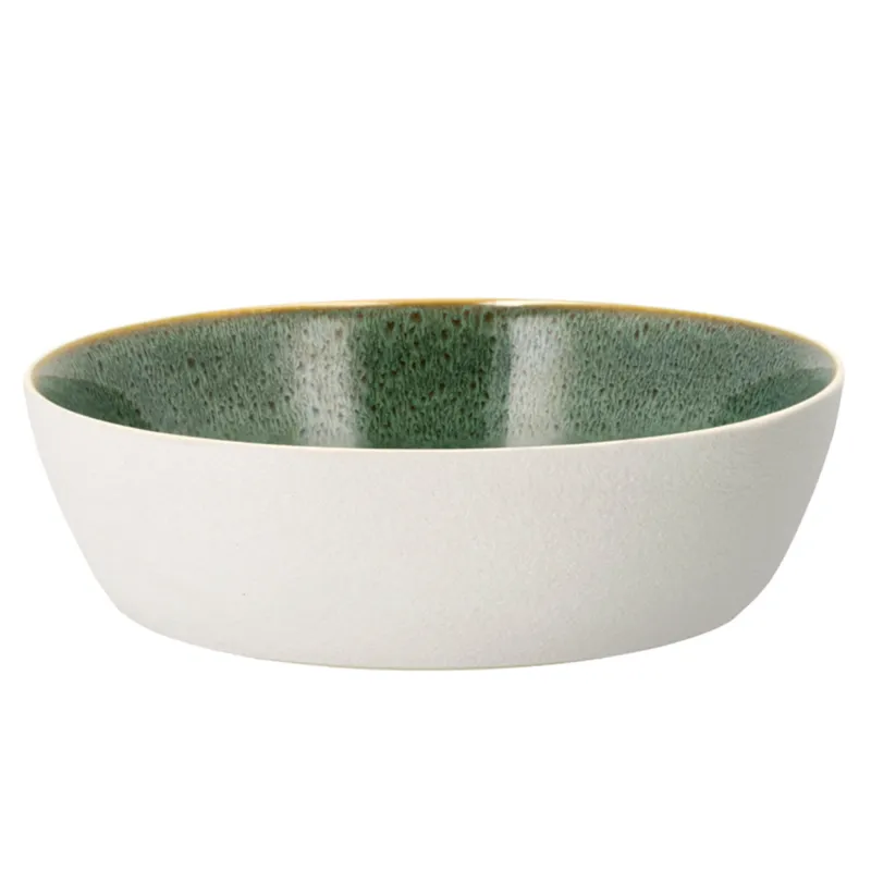 Bitz Gastro-suppeskål 18 cm, hvid/grøn