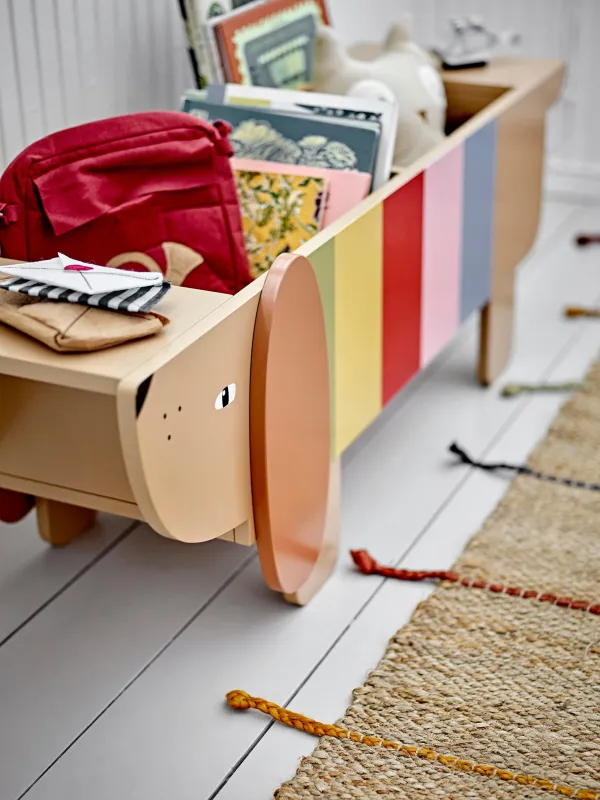 Bloomingville MINI - Charlie Bogkasse i FSC MDF - Multifarvet