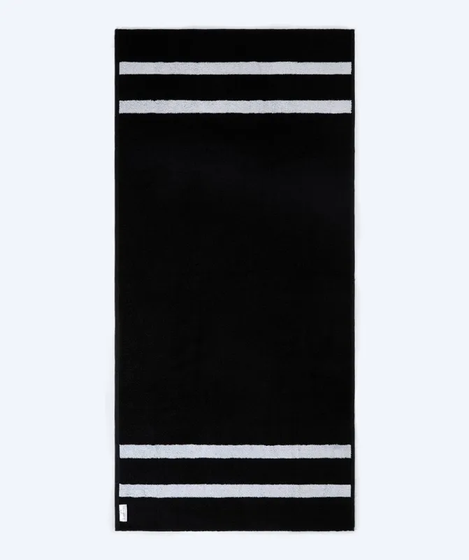 Watery badehåndklæde - Heat Swim Bomuld - Deep Black - Håndklæder