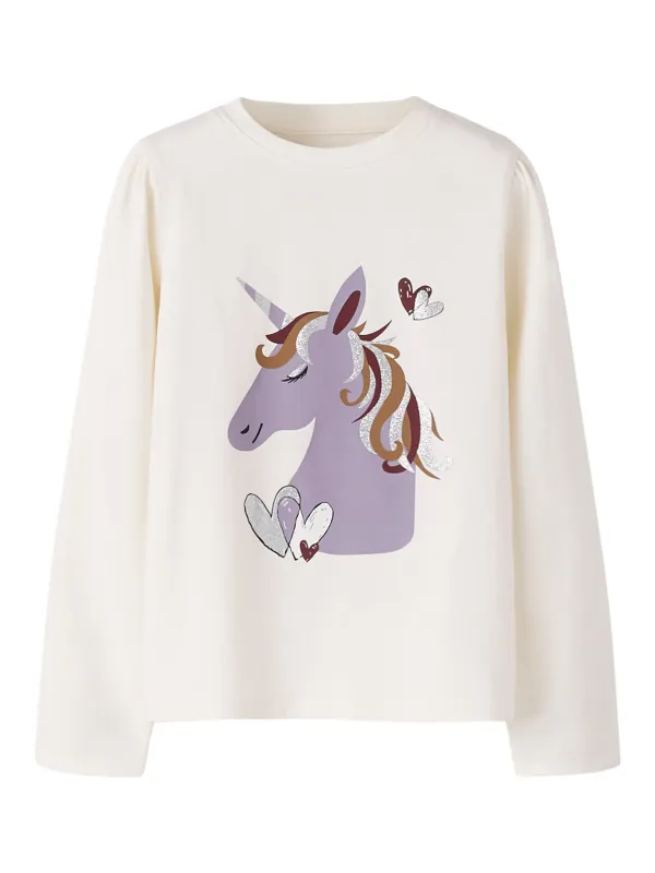 Name It Tearta LS Top - Cloud Dancer - 92 cm