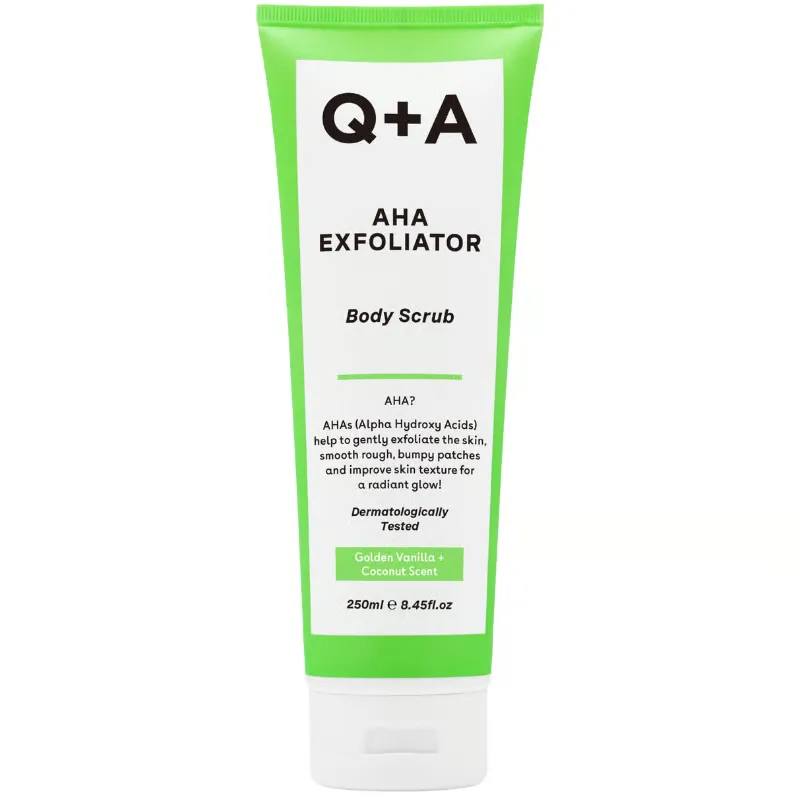 Q+A AHA Exfoliator Body Scrub (250 ml)