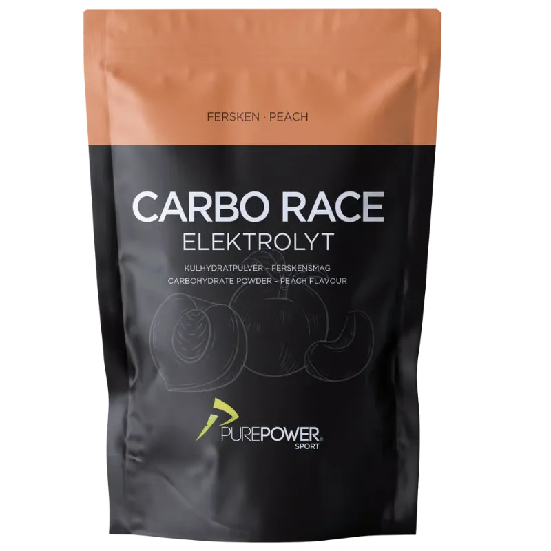 PurePower Carbo Race Elektrolyt Fersken (1 kg)
