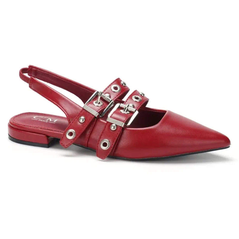 Nadja dame slingback ballerina 77-638 - Wine