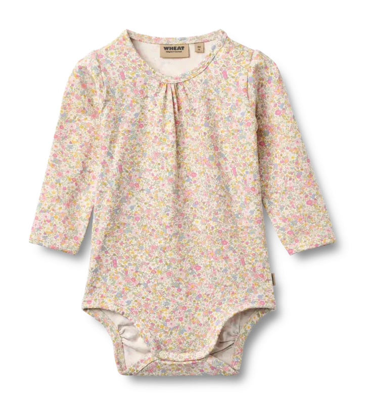 Liv Langærmet Body - Blush Flower Meadow - 62