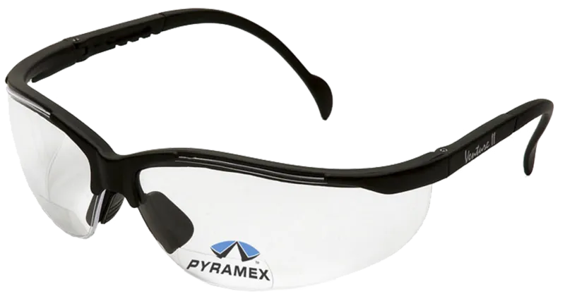 Pyramex V2 Readers sikk.brille sort/klar glas +1,5
