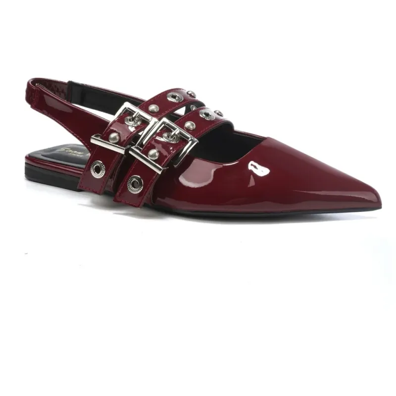 Elara dame slingback ballerinaer R32 - Wine