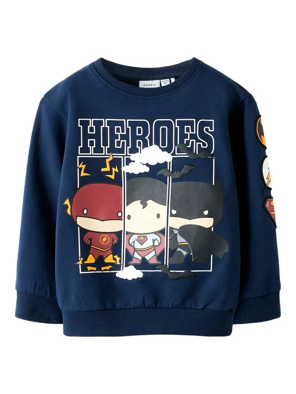 Name It Osmus Batman Sweat Shirt - Navy Blazer - 92 cm