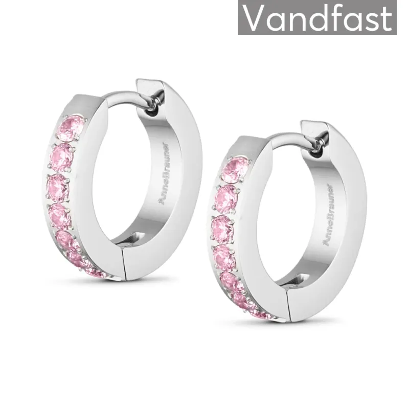 ANNEBRAUNER Creole Line Pink Øreringe