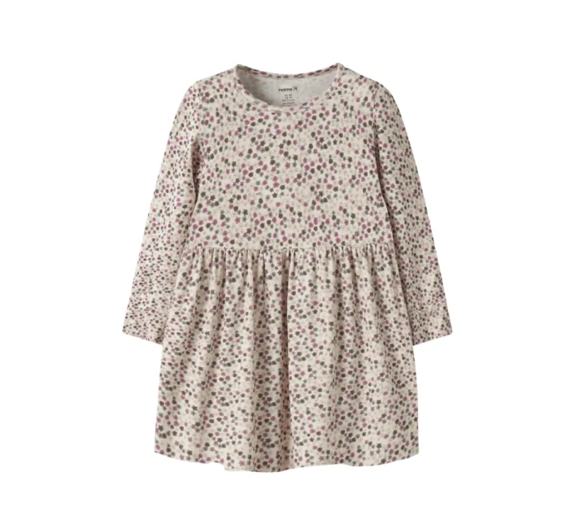 Name It Lianna - LS Dress - Antique White - 92 cm