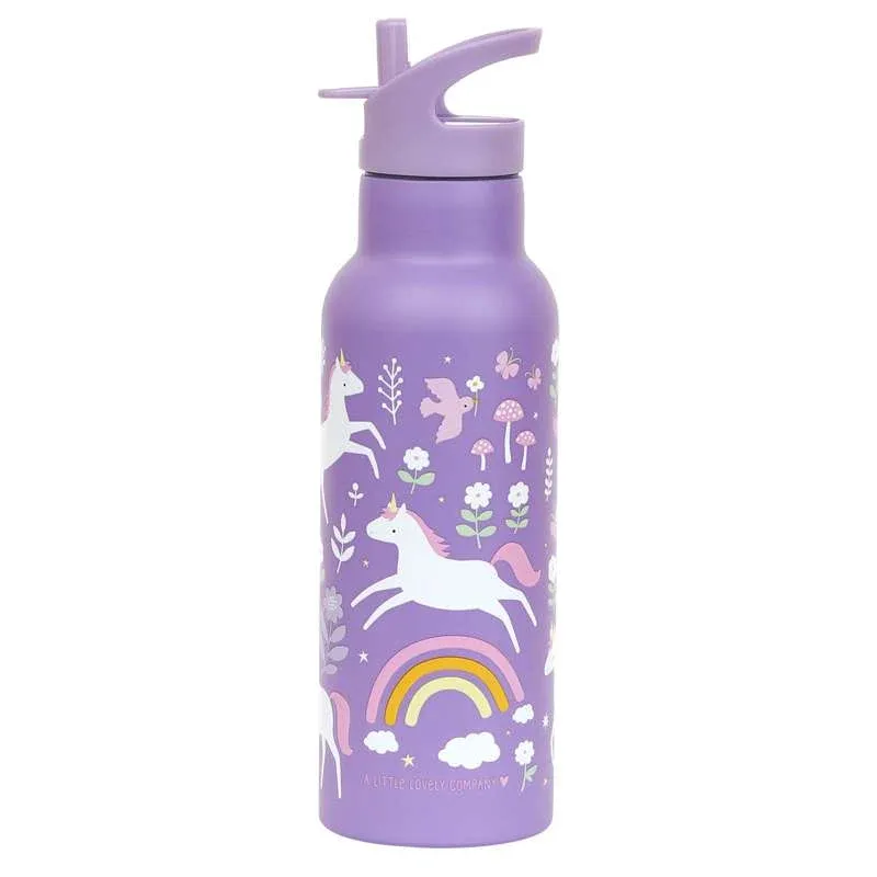 A Little Lovely Company Termo Ståldrikkedunk - XL - 500ml - Unicorn Dreams