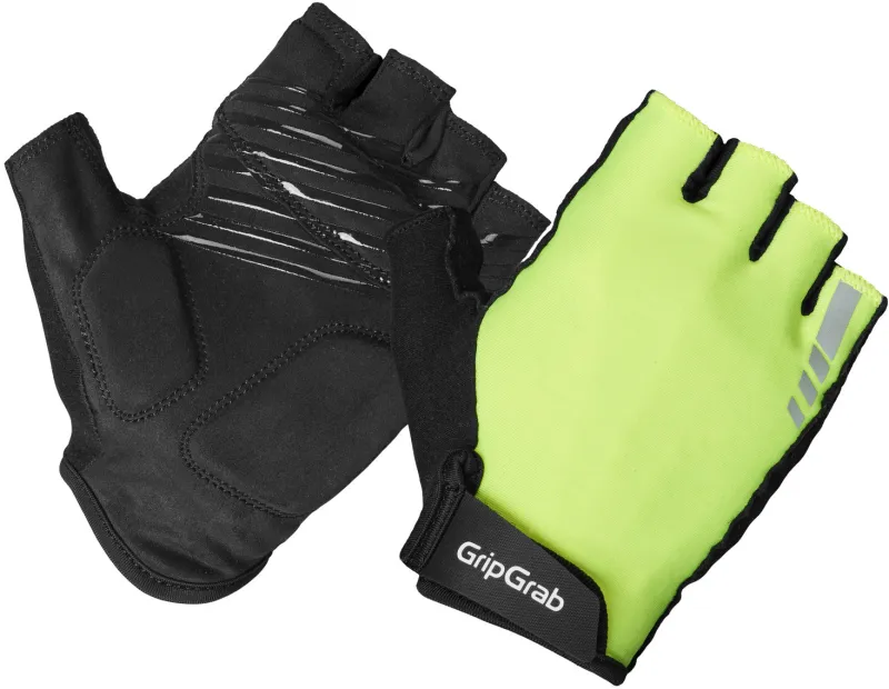 GripGrab W's RIDE Polstret Kortfingret Sommerhandsker - Yellow Hi-Vis