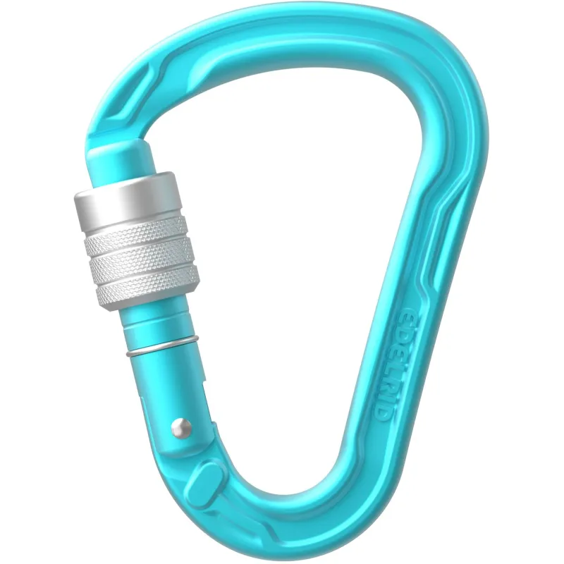 Edelrid HMS Strike Screw Karabinhage, blå