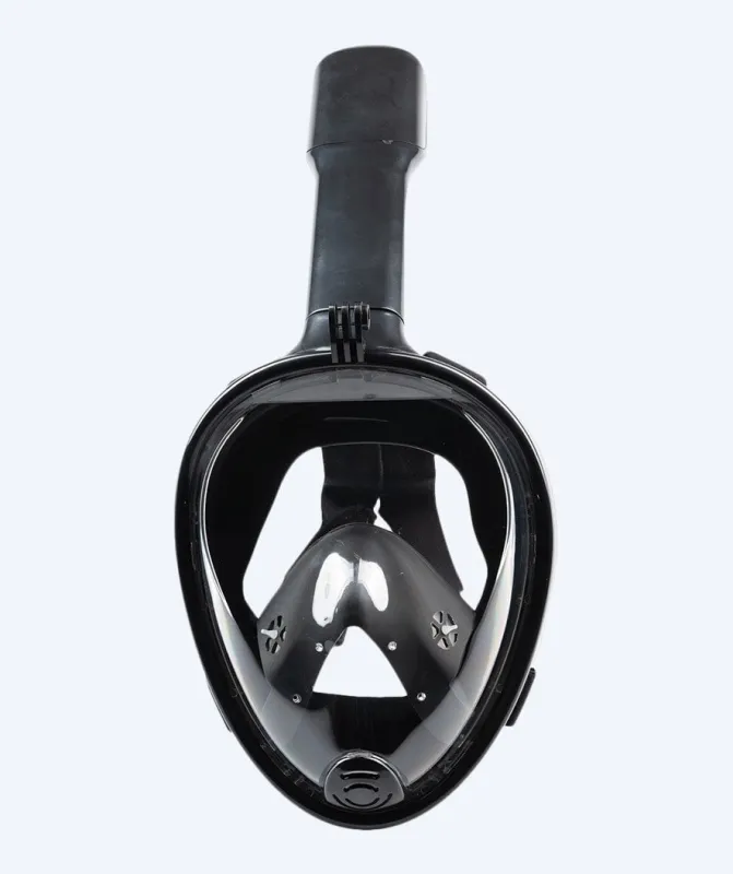 Watery fullface dykkermaske til voksne - Oxygen - Sort - Fullface dykkermasker
