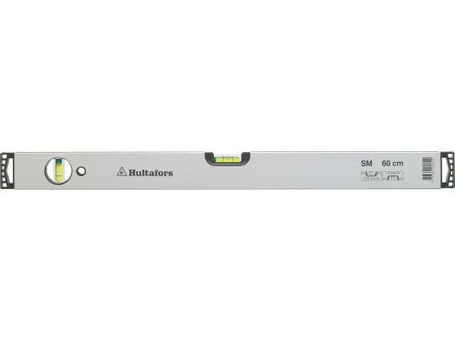 Alu vaterpas SM 60 med 2 bloklibeller, 600 mm