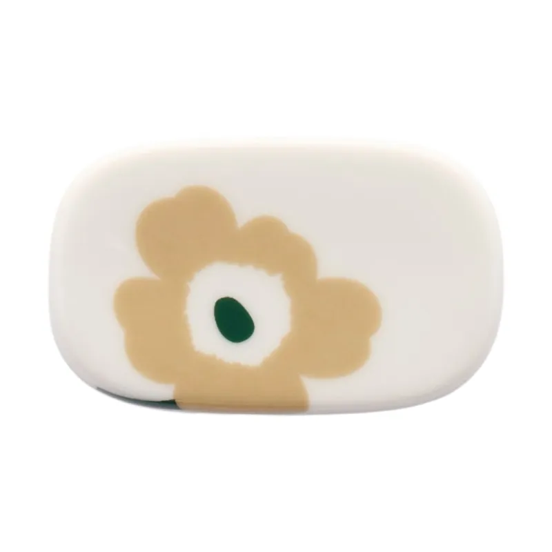 Marimekko Unikko spisepindestøtte 2-pak, hvid/sand/beige/grøn