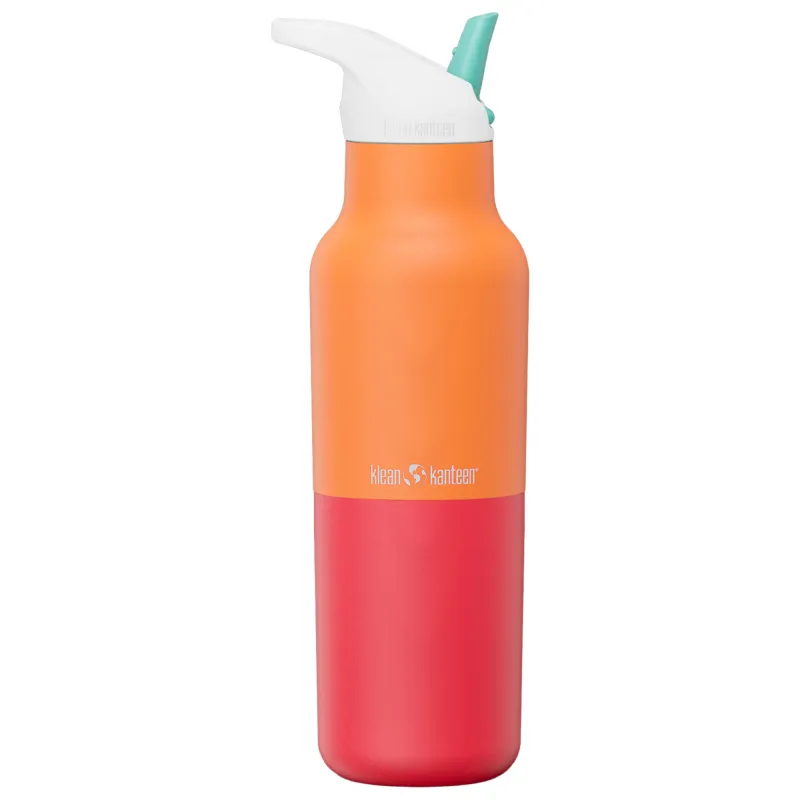 Klean kanteen Rise Classic drikkeflaske med sportslåg 473 ml, Marigold Kaleidoscope