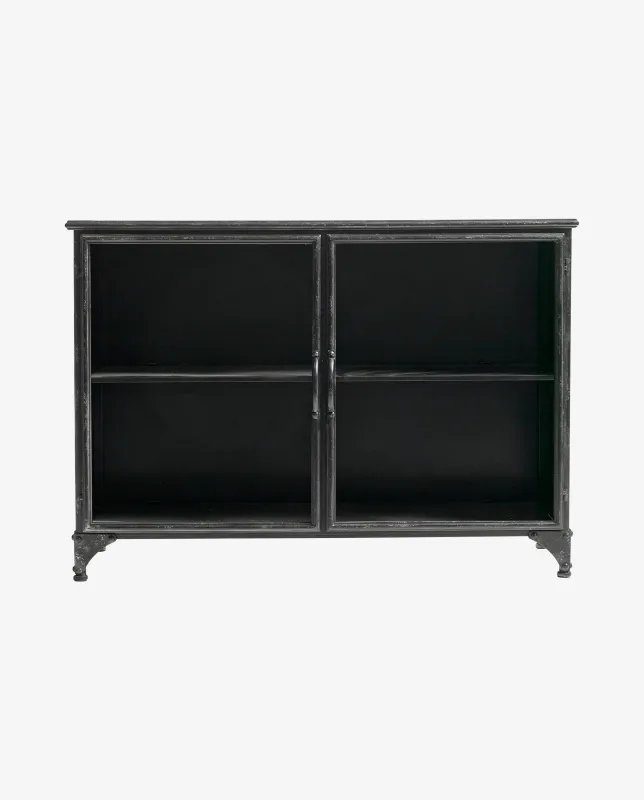 Nordal - DOWNTOWN skænk  -  sort  -  L104 × D35 × H74 cm