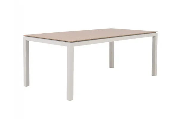 Selma Havebord - Silicate - 100x200 cm - Gråhvid