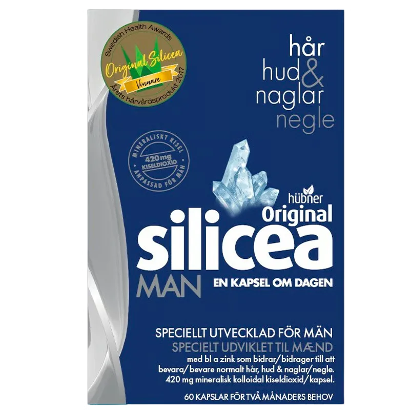 Hübner Silicea Original MAN Hud, Hår & Negle (60 kaps)