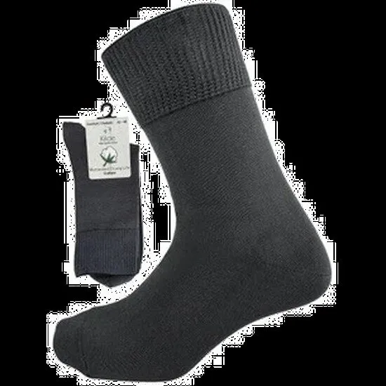 Cotton - Diabetic & Comfort sock, Grå, Str. 35-38