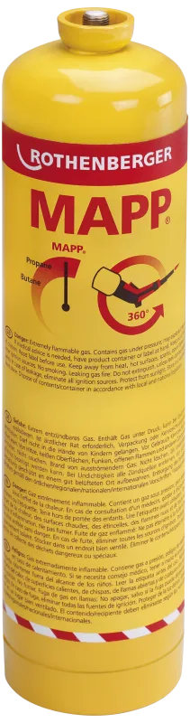 Rothenberger Mapp-gas propylen 2700°C, 380g