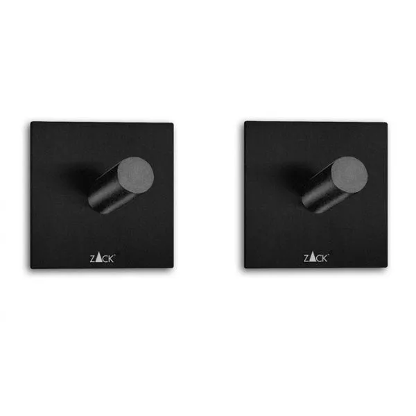 Håndklædekrog Sæt Sort Duplo Zack®
