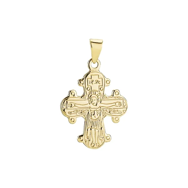 Lille Dagmarkors i 14 kt. Guld med glat bagside - 13 x 16 mm