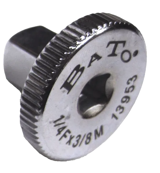 Adapter 1/4"indv.×3/8"udv.lavprofil
