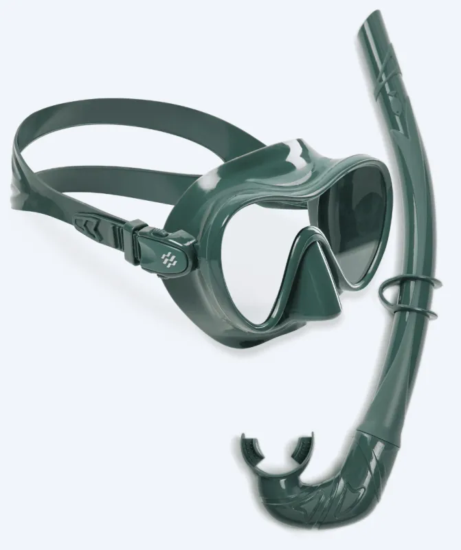 Watery Combo snorkelsæt til voksne - Cliff - Grøn - Snorkelsæt til voksne (+16 år)