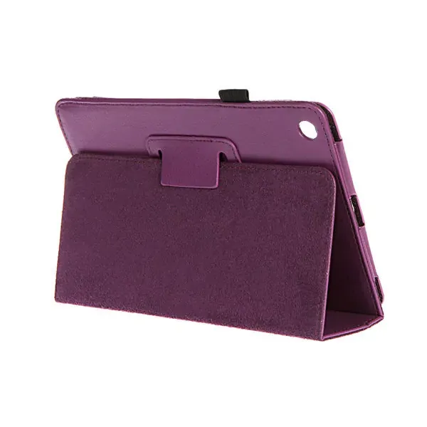 Lædertaske /-holder til iPad Mini. Lilla.